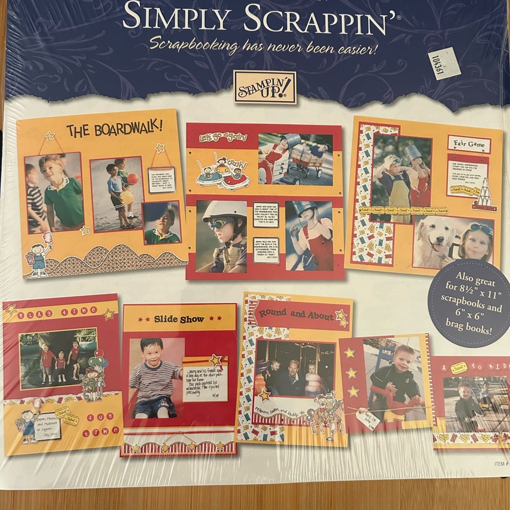 STAMPIN' UP!~Simply Scrappin’ Scrapbooking Kit~Time For Fun~#104361~SEALED